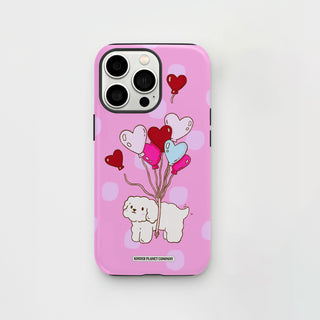 Floating On Love - Dark Pink Tough Phone Case