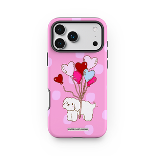 Floating On Love - Dark Pink Tough Phone Case