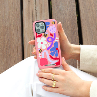 Flowers & Bees - Abstract Phone Case