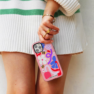 Flowers & Bees - Abstract Phone Case