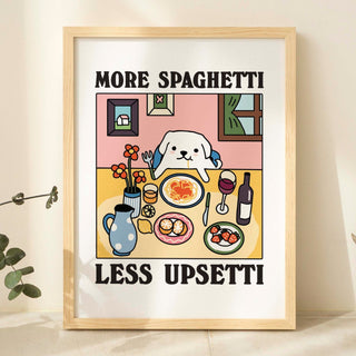 'More Spaghetti' Dog Print