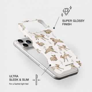 Frolicking Fawns Deer Snap Case