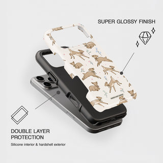 Frolicking Fawns Deer Tough Phone Case