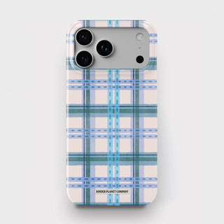 Frozen Blueberry Tartan Snap Phone Case