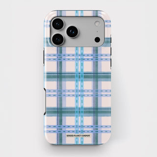 Frozen Blueberry Tartan Tough Phone Case