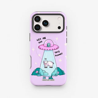 Get me Off This Planet Cow Tough Magsafe Phone Case