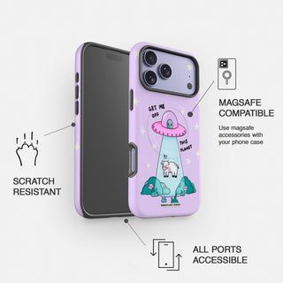 Get me Off This Planet Cow Tough Magsafe Phone Case