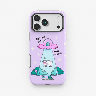 Get Me Off This Planet Cow Tough Phone Case