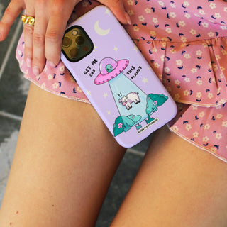 Get Me Off This Planet Cow Tough Phone Case
