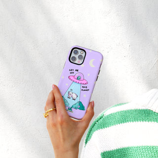 Get Me Off This Planet Cow Tough Phone Case