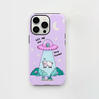 Get Me Off This Planet Cow Tough Phone Case