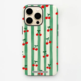 Cherry Stripe Phone Case
