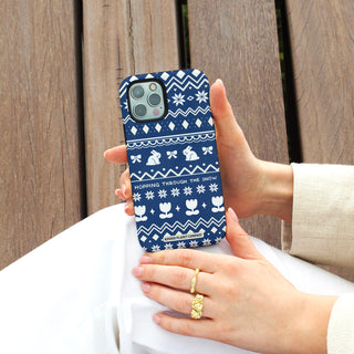 Hopping Through The Snow Phone Case