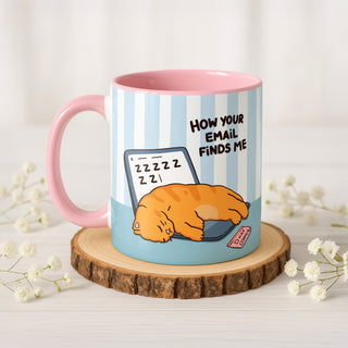 How Your Email Finds Me' Dog Mug