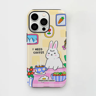 I Need Coffee Bunny Phone Case