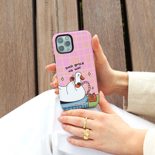 Omg B*tch No Way Goose Phone Case