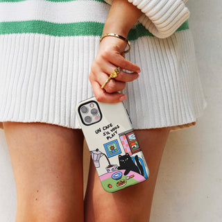 Un Cafe S'il Vous Plait Coffee Cat Phone Case