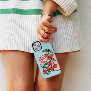 Oui Mon Cherie Blue Phone Case