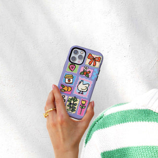 Picnic Stamps Chicken Phone Case