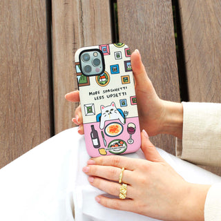 Spaghetti Upsetti Cat Phone Case