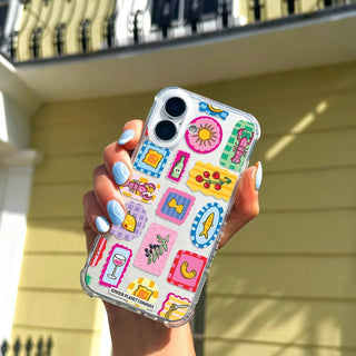 'Italian Stamps' Clear Phone Case