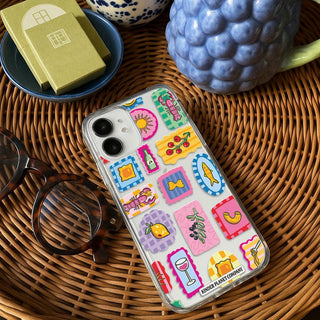 'Italian Stamps' Clear Phone Case