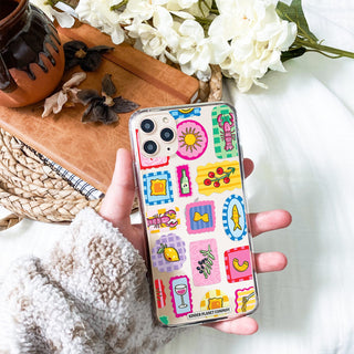 'Italian Stamps' Clear Phone Case