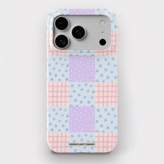 Kawaii Patchwork Quilt Snap Phone Case
