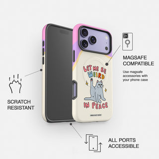 Weird in Peace Cat Tough Magsafe Case