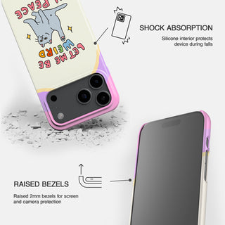 Weird in Peace Cat Snap Case