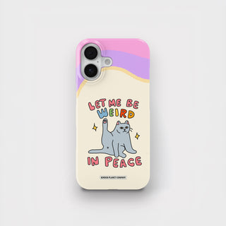 Weird in Peace Cat Snap Case