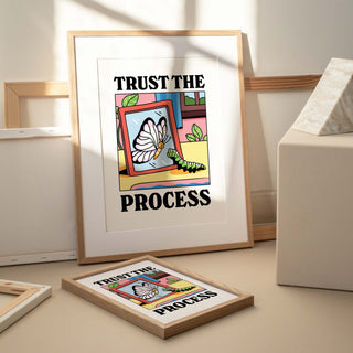 Trust the Process Affirmation Butterfly Print