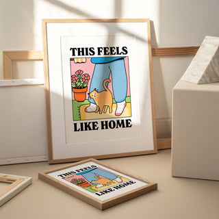This Feels Like Home Cat Print