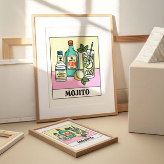 'Mojito' Recipe Cocktail Print