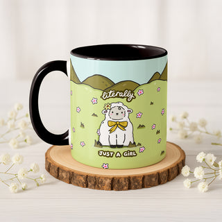 Literally Just A Girl Sheep Mug