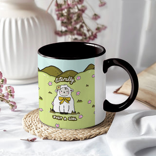 Literally Just A Girl Sheep Mug