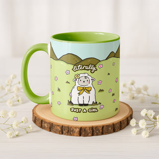 Literally Just A Girl Sheep Mug