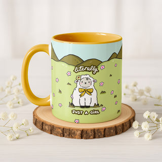 Literally Just A Girl Sheep Mug