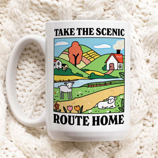 Take the Scenic Route Home Mug
