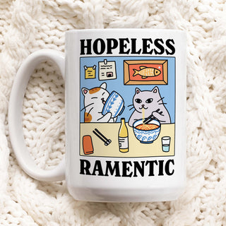 'Hopeless Ramentic' Cat Mug