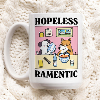 'Hopeless Ramentic' Dog Mug