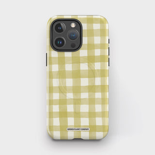 Matcha Gingham Tough Magsafe Phone Case