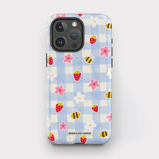 Minimal Summer Vibes Gingham Tough Magsafe Phone Case