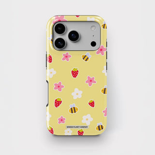 Minimal Summer Vibes Yellow Tough Phone Case