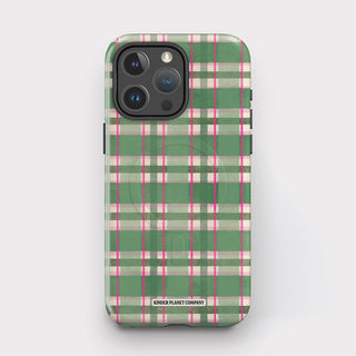 Mistletoe Plaid Tough Magsafe Phone Case