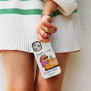 Mom, I am a rich man Cat Tough Phone Case