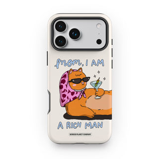Mom, I am a rich man Cat Tough Phone Case