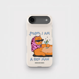 Mom, I am a rich man Cat Snap Case