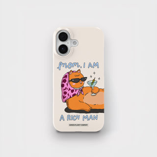 Mom, I am a rich man Cat Snap Case