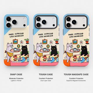 More Espresso Less Depresso Cat Tough Magsafe Case
